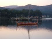Barca vikinga (Ro Ulla). Catoira, Pontevedra